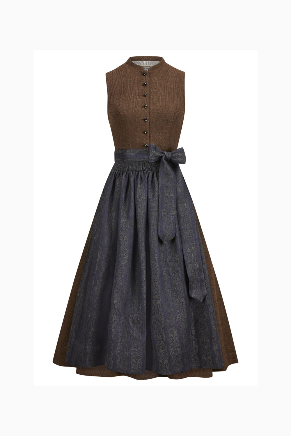 Magda Dirndl Dress – Brown Sugar/Black Forest