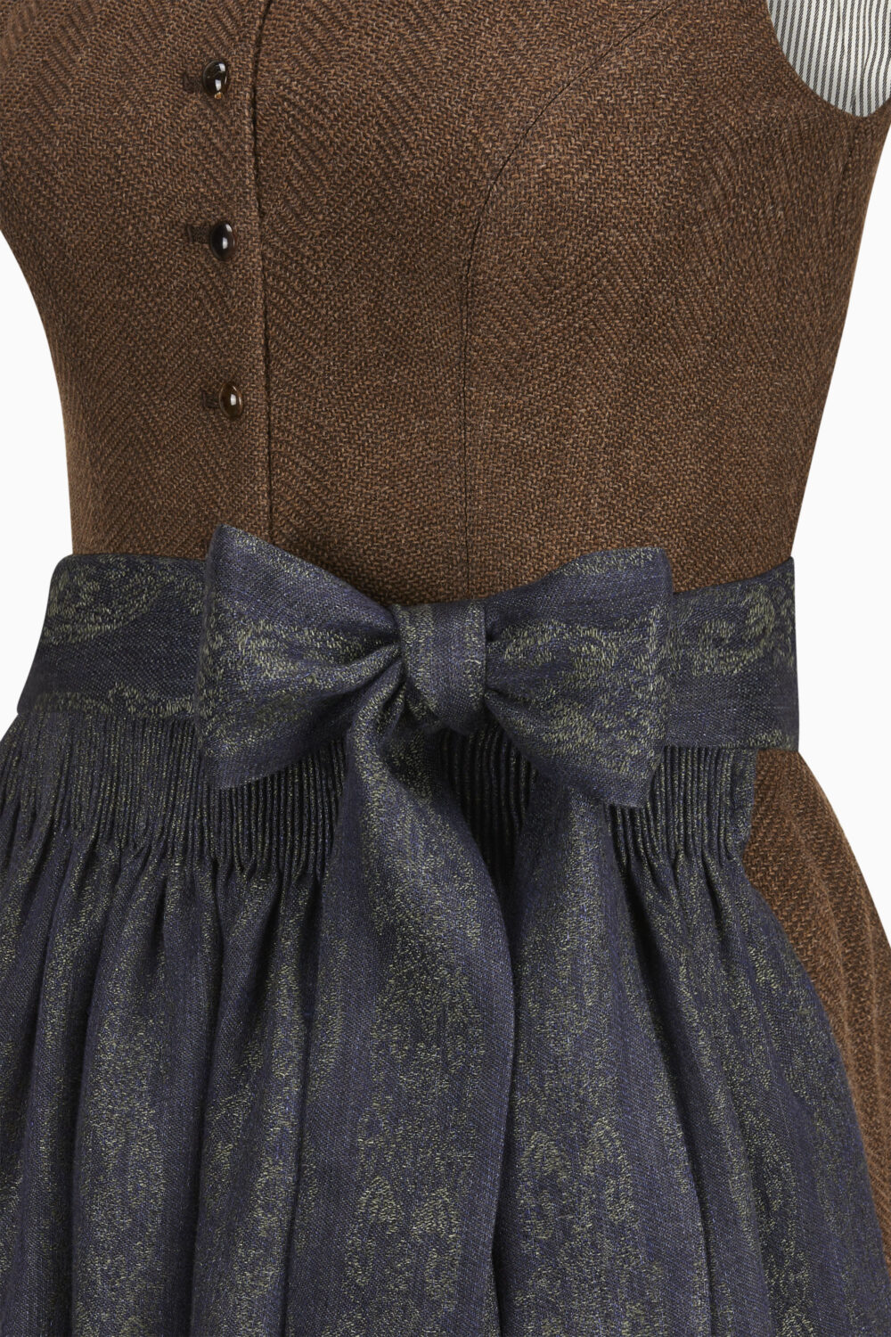 Magda Dirndl Dress – Brown Sugar/Black Forest