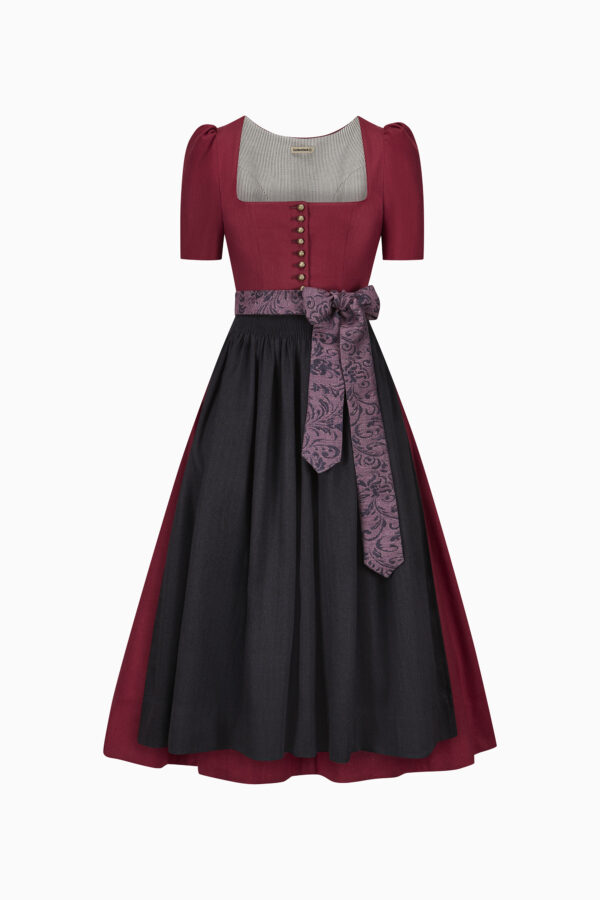 Hanni Dirndl Dress – Berry/Carbon Blue