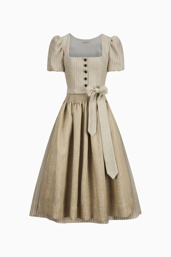 Laura Dirndl Dress – Sand/Nougat