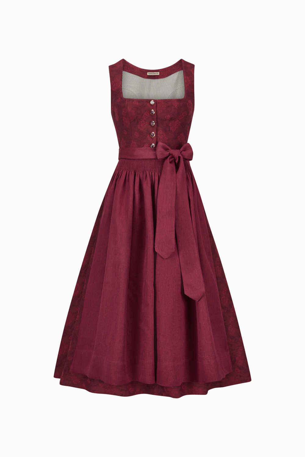 Monika Dirndl Dress – Burgundy/Cranberry