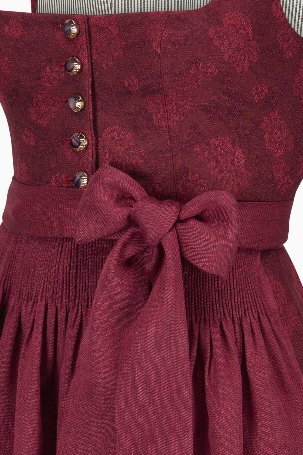 Monika Dirndl Dress – Burgundy/Cranberry