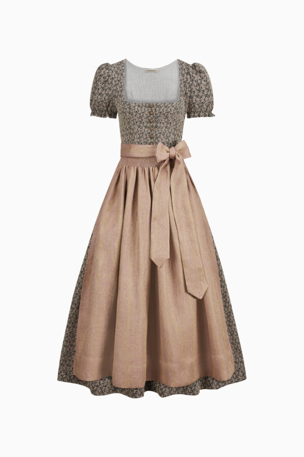 Elodie Dirndl Dress – Dusty Rose/Mauve Glow
