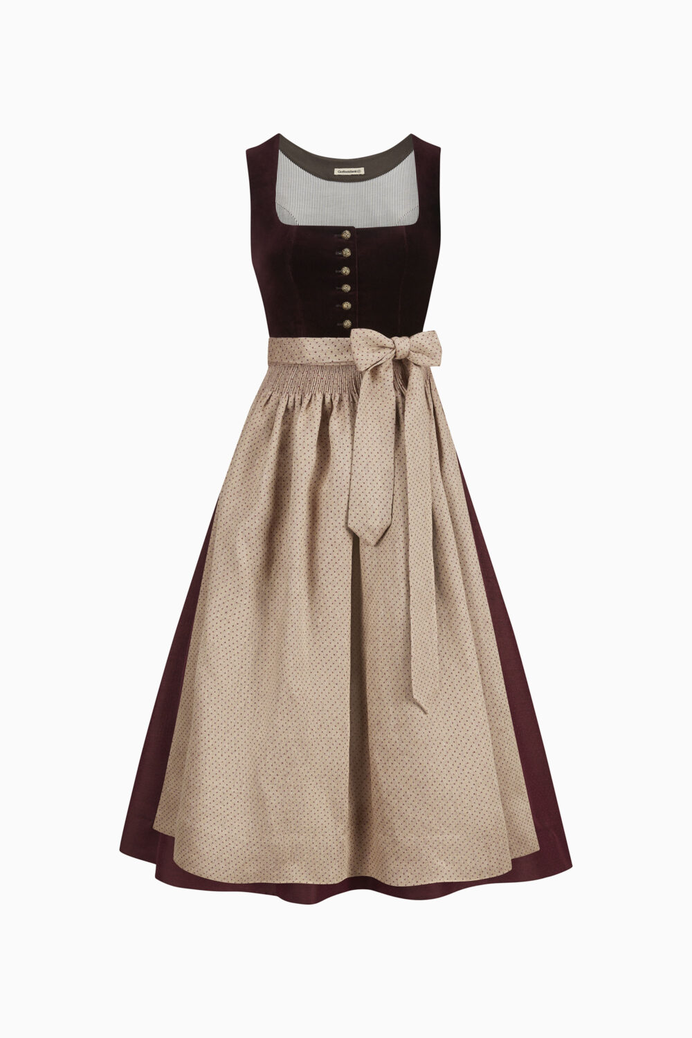 Monika Dirndl Dress – Bordeaux/Burgundy