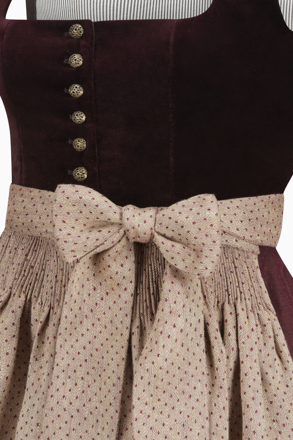 Monika Dirndl Dress – Bordeaux/Burgundy