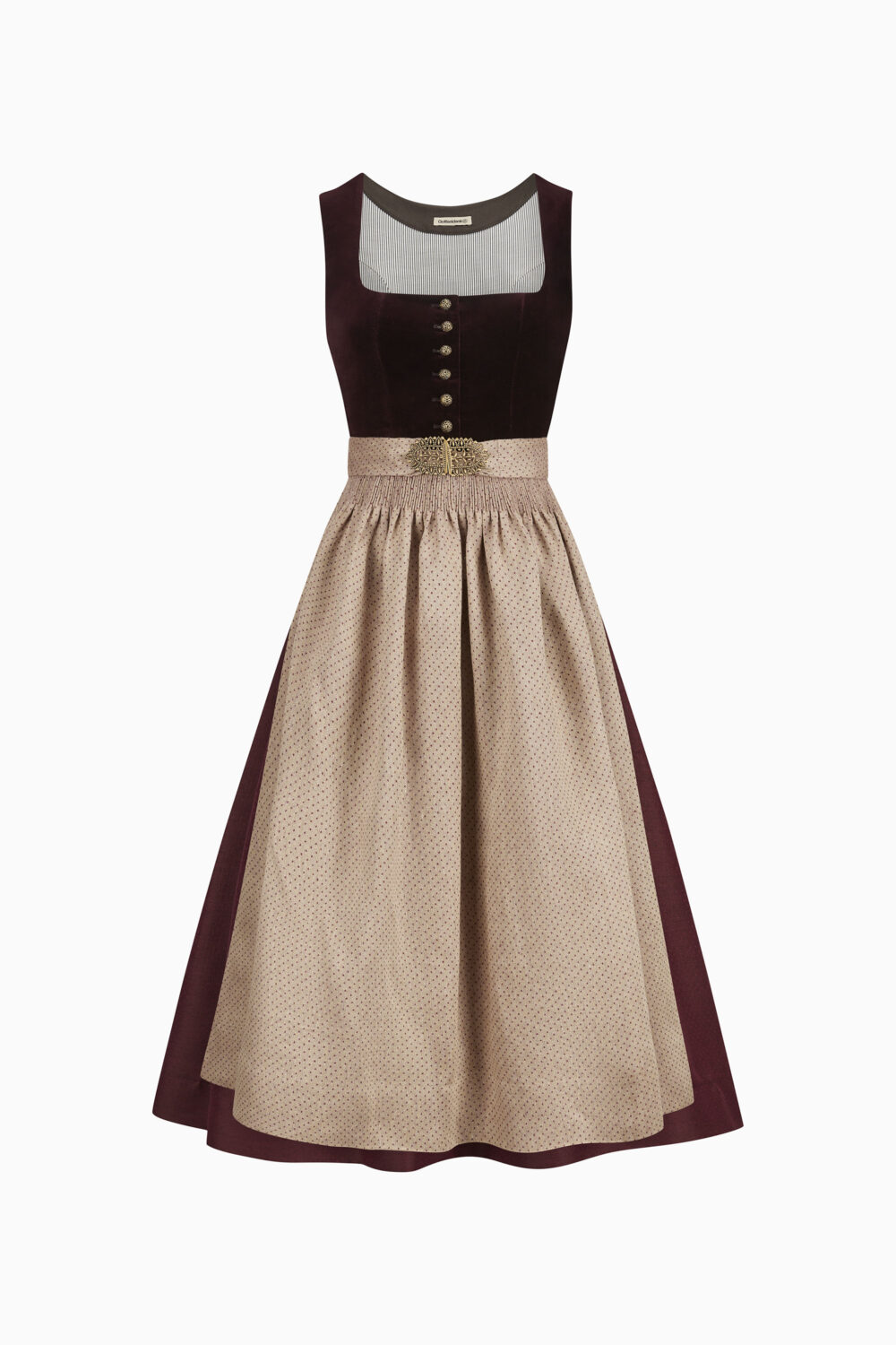 Monika Dirndl Dress – Bordeaux/Burgundy