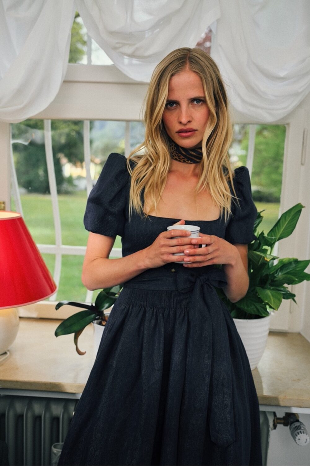 Laura Dirndl Dress – Gothic Black/Gothic Black