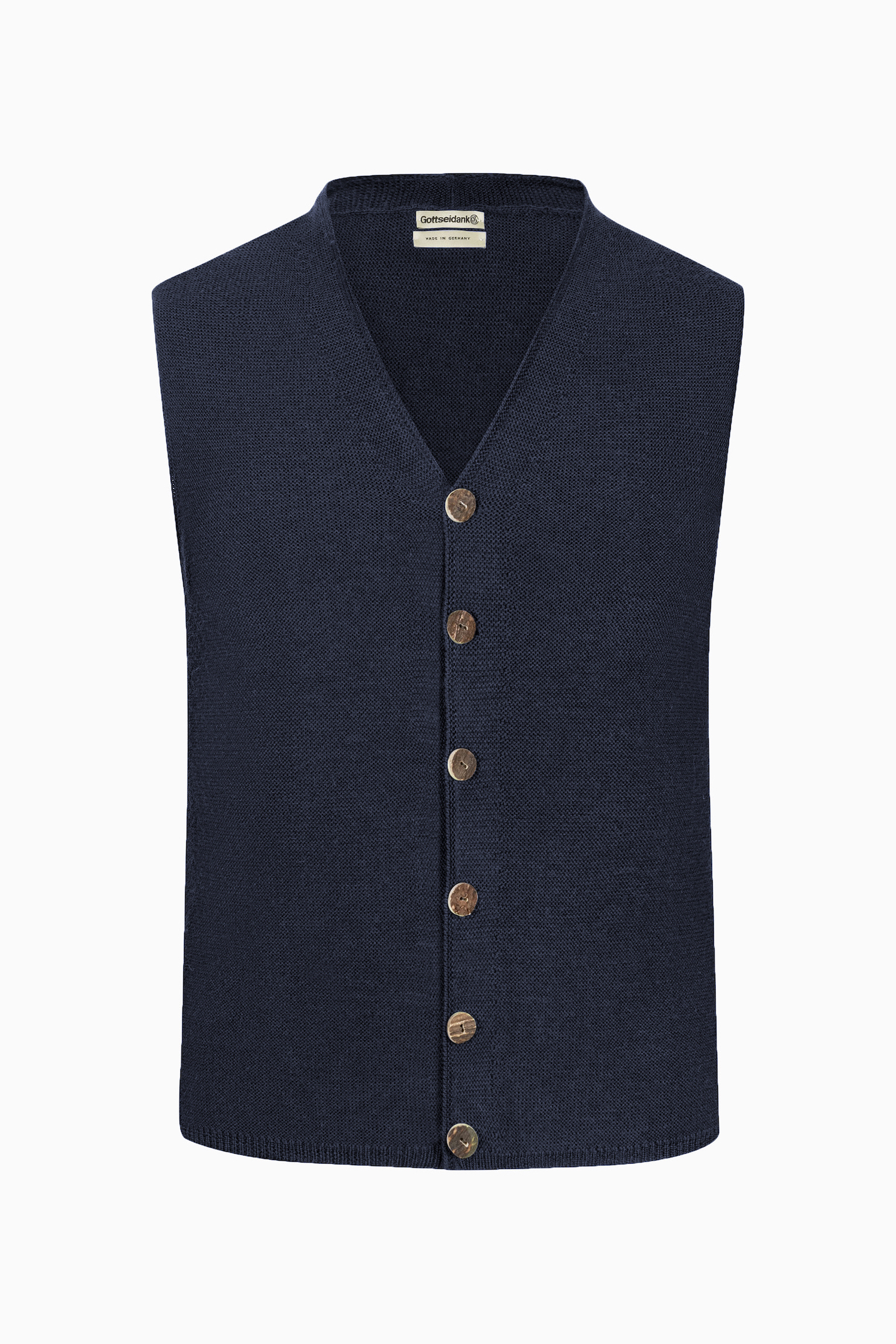 Theodor Uni Knitted Waistcoat - Gottseidank