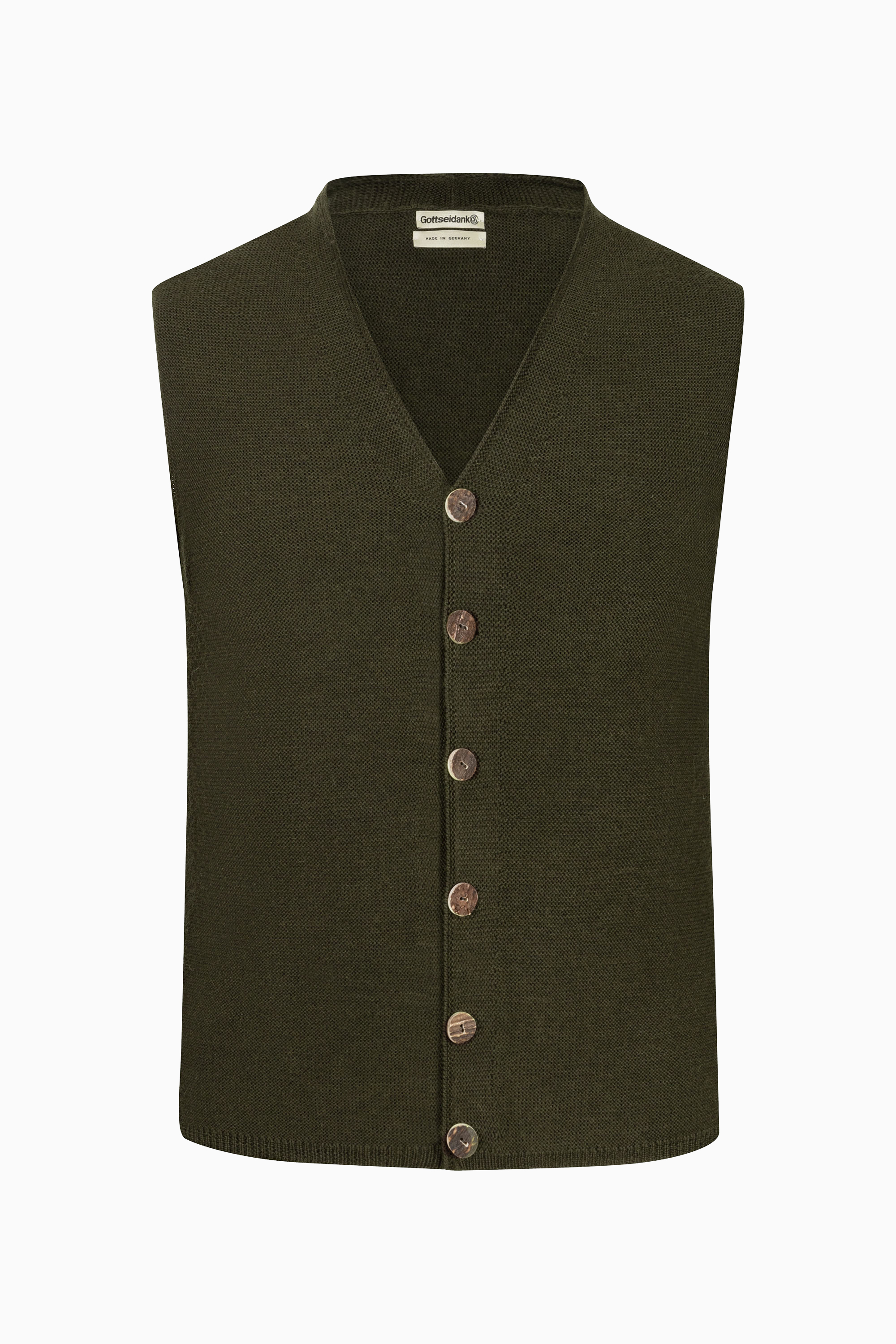 Theodor Uni Knitted Waistcoat - Gottseidank