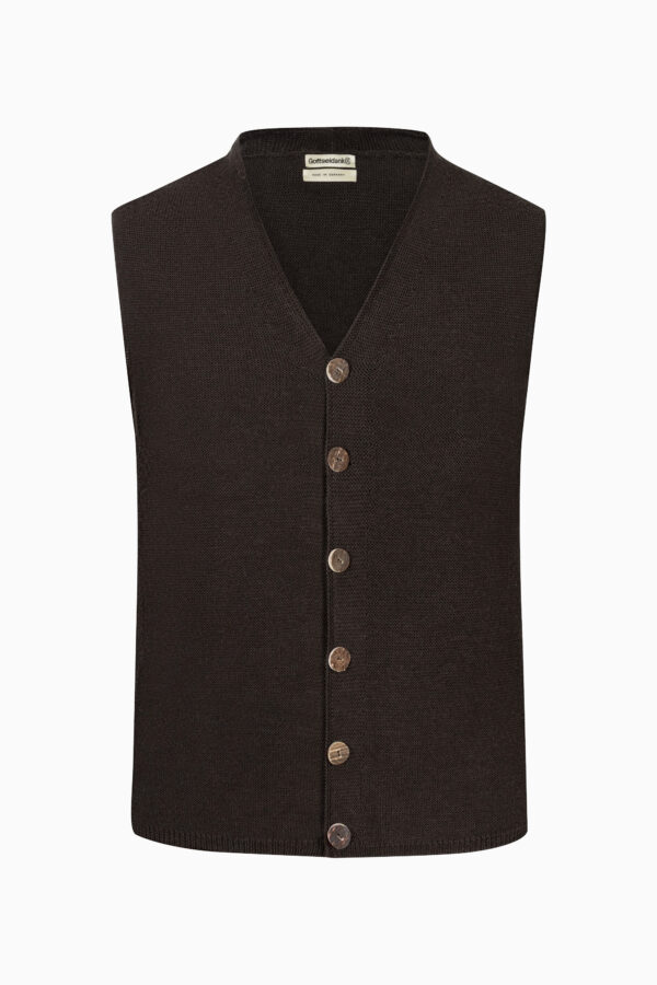 Theodor Uni Knitted Waistcoat - Gottseidank