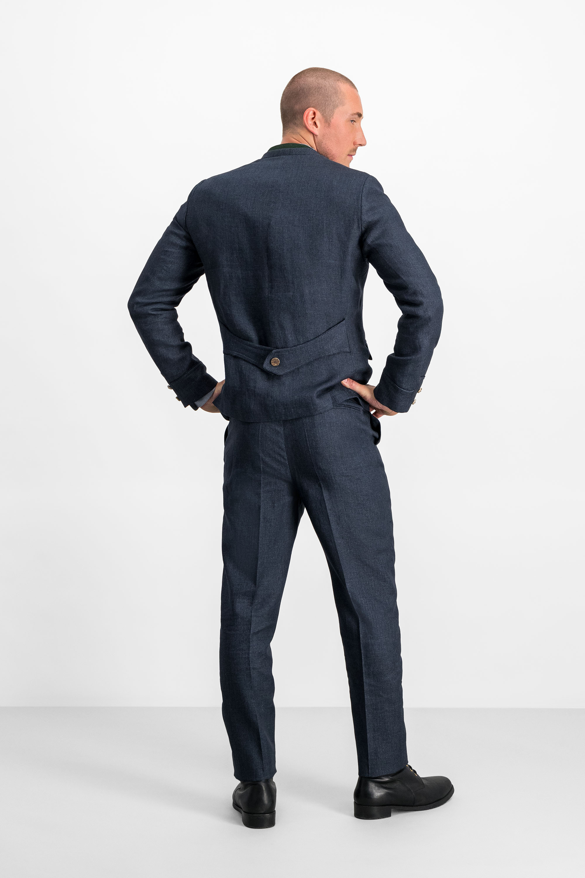 GERMANO ダークグレー スラックス 46 GERMANO ジェルマーノ ウールスラックス NEW CLASSIC GRAY